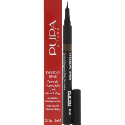 Pupa Milano Eyebrow Liner Pen - 001 Ash Brown by Pupa Milano for Women - 0.037 oz Eyebrow - Fresh Bloom Skin - Premium Skincare Solutions for Nourished, Hydrated, and Radiant Skin Every Day