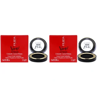 Pupa Milano Vamp! Extreme Cream Powder Eyeshadow - 004 Extreme Black by Pupa Milano for Women - 0.088 oz Eye Shadow - Pack of 2 - Fresh Bloom Skin - Premium Skincare Solutions for Nourished, Hydrated, and Radiant Skin Every Day