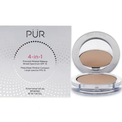 Pur Minerals 4-In-1 Pressed Mineral Makeup Powder SPF 15 - LG2 Light Porcelain by Pur Minerals for Women - 0.28 oz Foundation - Fresh Bloom Skin - Premium Skincare Solutions for Nourished, Hydrated, and Radiant Skin Every Day