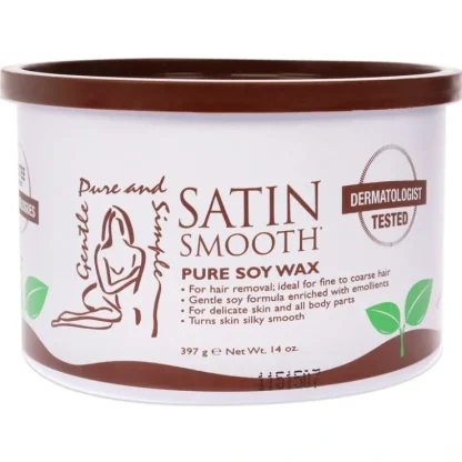 Pure Soy Wax by Satin Smooth for Women - 14 oz Wax - Fresh Bloom Skin - Premium Skincare Solutions for Nourished, Hydrated, and Radiant Skin Every Day