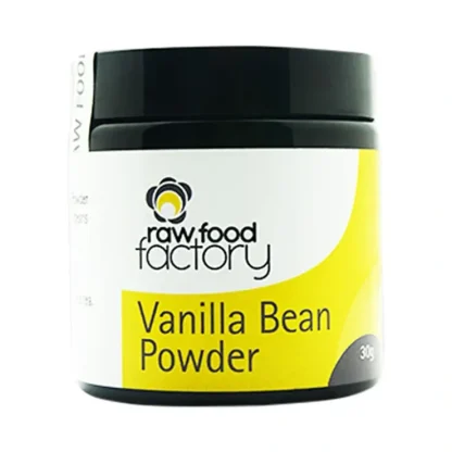 Raw Food Factory Vanilla Bean Powder 30g - Fresh Bloom Skin - Premium Skincare Solutions for Nourished, Hydrated, and Radiant Skin Every Day