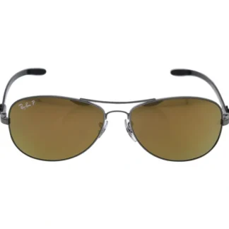 Ray Ban Ray Ban RB 8301 004/N3 - Shiny Gunmetal/Brown Gold Polarized by Ray Ban for Unisex - 59-14-140 mm Sunglasses - Fresh Bloom Skin - Premium Skincare Solutions for Nourished, Hydrated, and Radiant Skin Every Day
