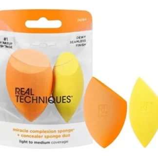 Real Techniques Miracle Complexion Sponge And Miracle Concealer Sponge Duo - Fresh Bloom Skin - Premium Skincare Solutions for Nourished, Hydrated, and Radiant Skin Every Day