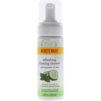 Refreshing Foaming Cleanser - Cucumber-Mint by Burts Bees for Unisex - 4.8 oz Cleanser - Fresh Bloom Skin - Premium Skincare Solutions for Nourished, Hydrated, and Radiant Skin Every Day