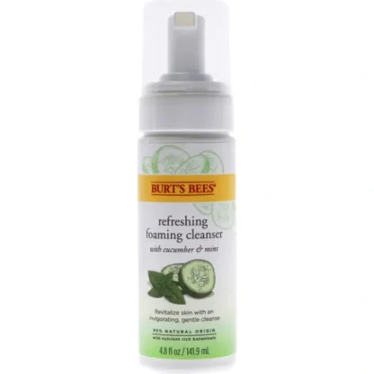 Refreshing Foaming Cleanser - Cucumber-Mint by Burts Bees for Unisex - 4.8 oz Cleanser - Fresh Bloom Skin - Premium Skincare Solutions for Nourished, Hydrated, and Radiant Skin Every Day