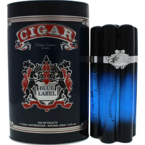 Remy Latour Cigar Blue Label by Remy Latour for Men - 3.3 oz EDT Spray - Fresh Bloom Skin - Premium Skincare Solutions for Nourished, Hydrated, and Radiant Skin Every Day