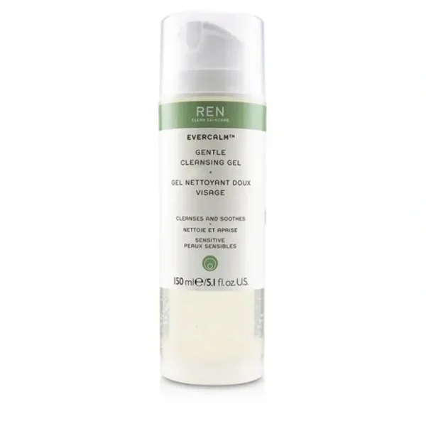 Ren Evercalm Gentle Cleansing Gel (For Sensitive Skin) 150ml/5.1oz - Fresh Bloom Skin - Premium Skincare Solutions for Nourished, Hydrated, and Radiant Skin Every Day