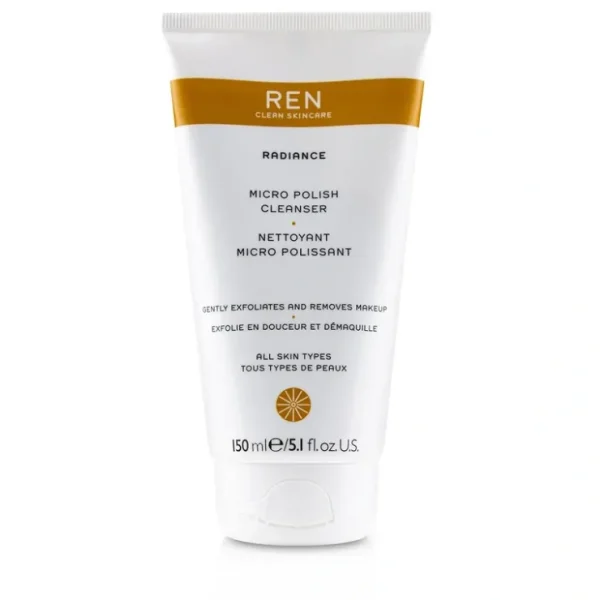 Ren Radiance Micro Polish Cleanser 150ml/5.1oz - Fresh Bloom Skin - Premium Skincare Solutions for Nourished, Hydrated, and Radiant Skin Every Day