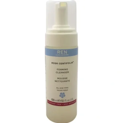 REN Rosa Centifolia Foaming Cleanser by REN for Unisex - 5.1 oz Cleanser - Fresh Bloom Skin - Premium Skincare Solutions for Nourished, Hydrated, and Radiant Skin Every Day