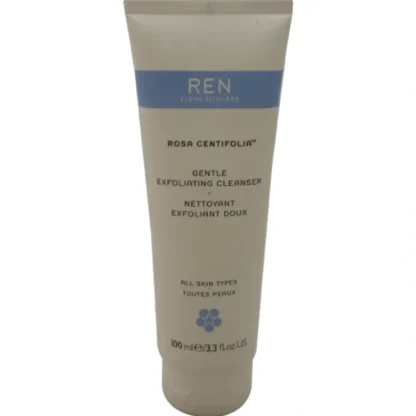 REN Rosa Centifolia Gentle Exfoliating Cleanser by REN for Unisex - 3.3 oz Cleanser - Fresh Bloom Skin - Premium Skincare Solutions for Nourished, Hydrated, and Radiant Skin Every Day