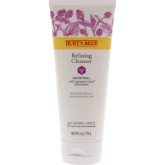 Renewal Refining Cleanser by Burts Bees for Unisex - 6 oz Cleanser - Fresh Bloom Skin - Premium Skincare Solutions for Nourished, Hydrated, and Radiant Skin Every Day