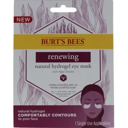 Renewing Natural Hydrogel Eye Mask by Burts Bees for Women - 1 Pc Mask - Fresh Bloom Skin - Premium Skincare Solutions for Nourished, Hydrated, and Radiant Skin Every Day