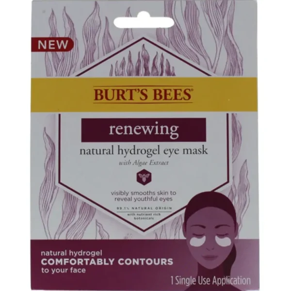Renewing Natural Hydrogel Eye Mask by Burts Bees for Women - 1 Pc Mask - Fresh Bloom Skin - Premium Skincare Solutions for Nourished, Hydrated, and Radiant Skin Every Day