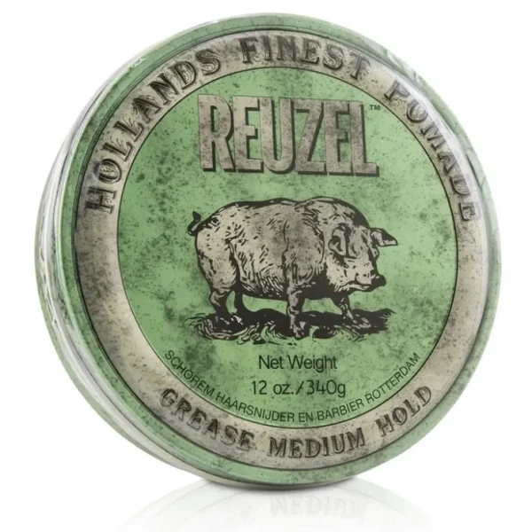 Reuzel Green Pomade (Grease Medium Hold) 340g/12oz - Fresh Bloom Skin - Premium Skincare Solutions for Nourished, Hydrated, and Radiant Skin Every Day