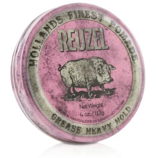 Reuzel Pink Pomade (Grease Heavy Hold) 113g/4oz - Fresh Bloom Skin - Premium Skincare Solutions for Nourished, Hydrated, and Radiant Skin Every Day