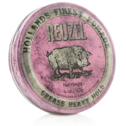 Reuzel Pink Pomade (Grease Heavy Hold) 113g/4oz - Fresh Bloom Skin - Premium Skincare Solutions for Nourished, Hydrated, and Radiant Skin Every Day