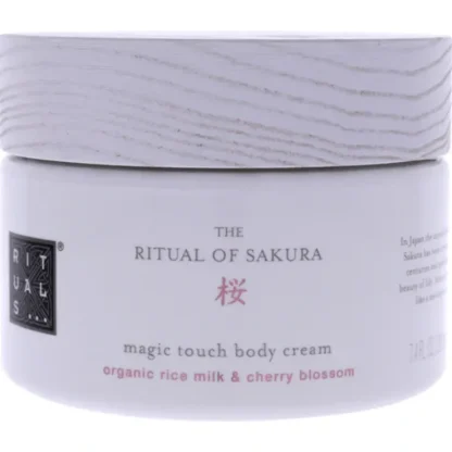 Rituals The Ritual of Sakura Body Cream by Rituals for Unisex - 7.4 oz Body Cream - Fresh Bloom Skin - Premium Skincare Solutions for Nourished, Hydrated, and Radiant Skin Every Day