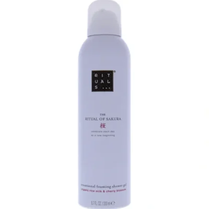 Rituals The Ritual of Sakura Foaming Shower Gel by Rituals for Unisex - 6.7 oz Shower Gel - Fresh Bloom Skin - Premium Skincare Solutions for Nourished, Hydrated, and Radiant Skin Every Day