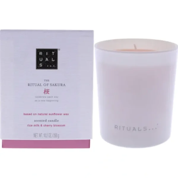 Rituals The Ritual of Sakura Scented Candle by Rituals for Unisex - 10.2 oz Candle - Fresh Bloom Skin - Premium Skincare Solutions for Nourished, Hydrated, and Radiant Skin Every Day