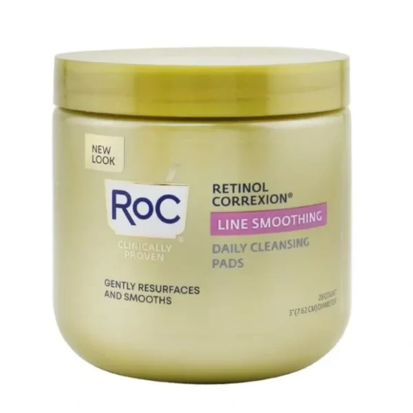 ROC Retinol Correxion Line Smoothing Daily Cleansing Pads 28count - Fresh Bloom Skin - Premium Skincare Solutions for Nourished, Hydrated, and Radiant Skin Every Day