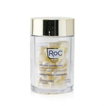 ROC Retinol Correxion Line Smoothing Night Serum Capsules 30Capsules - Fresh Bloom Skin - Premium Skincare Solutions for Nourished, Hydrated, and Radiant Skin Every Day