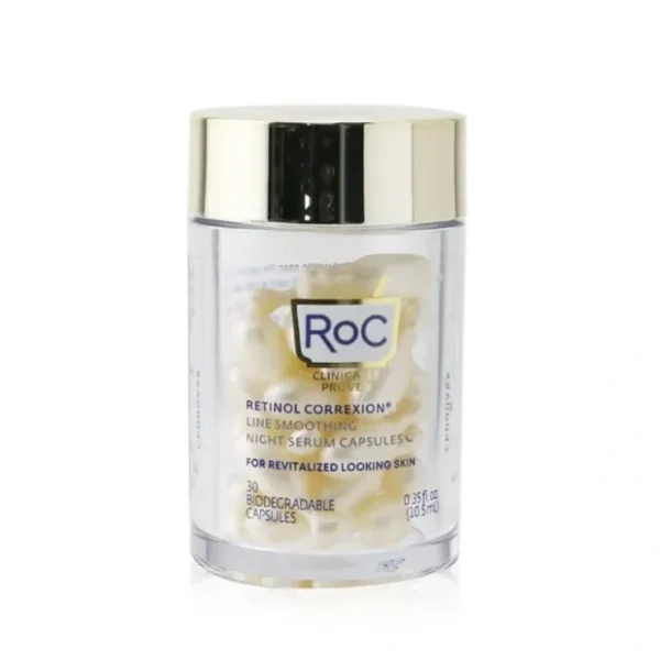 ROC Retinol Correxion Line Smoothing Night Serum Capsules 30Capsules - Fresh Bloom Skin - Premium Skincare Solutions for Nourished, Hydrated, and Radiant Skin Every Day