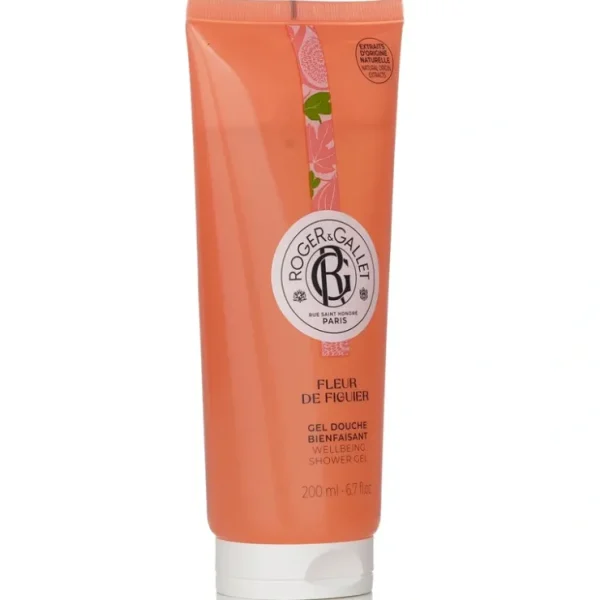 Roger & Gallet Fleur De Figuier Wellbeing Shower Gel 200ml/6.7oz - Fresh Bloom Skin - Premium Skincare Solutions for Nourished, Hydrated, and Radiant Skin Every Day