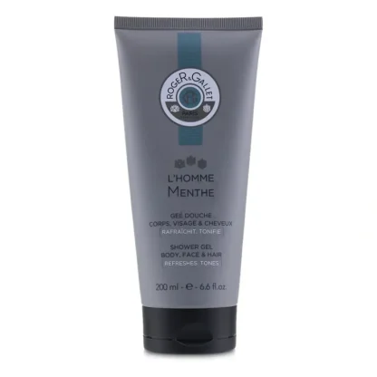 Roger & Gallet L'Homme Menthe Shower Gel 200ml/6.6oz - Fresh Bloom Skin - Premium Skincare Solutions for Nourished, Hydrated, and Radiant Skin Every Day