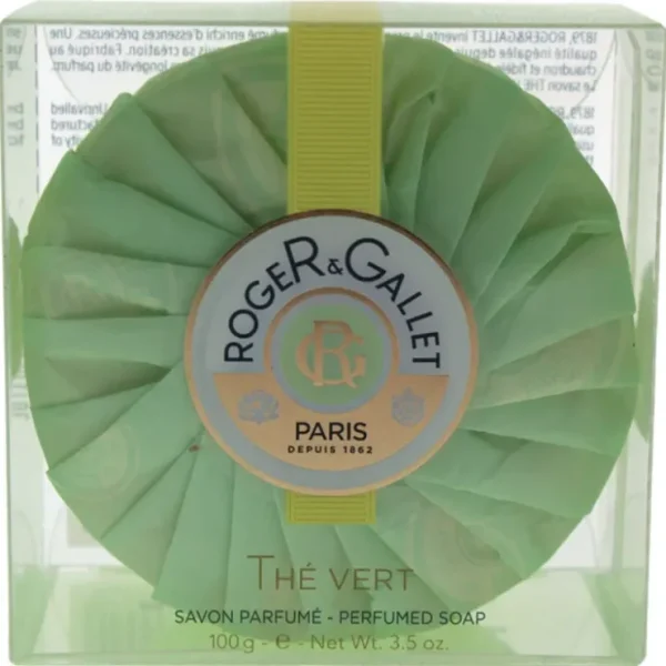 Roger & Gallet The Vert Perfumed Soap by Roger & Gallet for Unisex - 3.5 oz Bar Soap - Fresh Bloom Skin - Premium Skincare Solutions for Nourished, Hydrated, and Radiant Skin Every Day