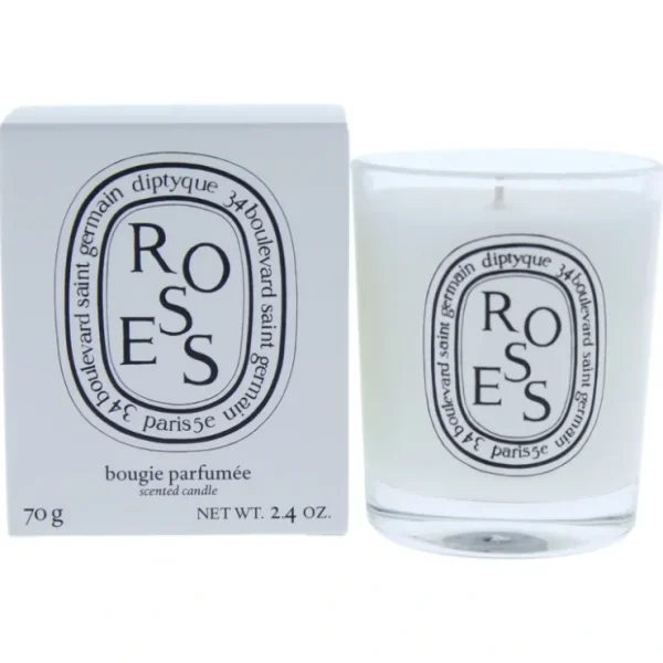 Roses Scented Candle by Diptyque for Unisex - 2.4 oz Candle - Fresh Bloom Skin - Premium Skincare Solutions for Nourished, Hydrated, and Radiant Skin Every Day