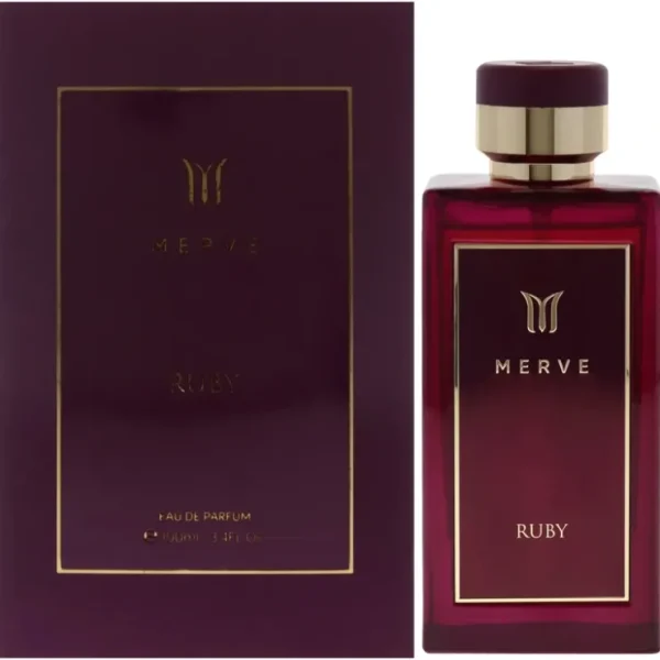 Ruby by Merve for Women - 3.4 oz EDP Spray - Fresh Bloom Skin - Premium Skincare Solutions for Nourished, Hydrated, and Radiant Skin Every Day