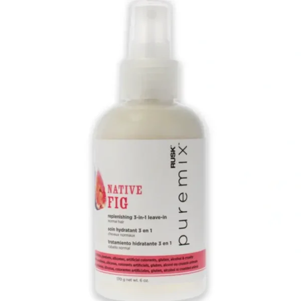 Rusk Puremix Native Fig Replenishing 3-In-1 Leave-In by Rusk for Unisex - 6 oz Treatment - Fresh Bloom Skin - Premium Skincare Solutions for Nourished, Hydrated, and Radiant Skin Every Day