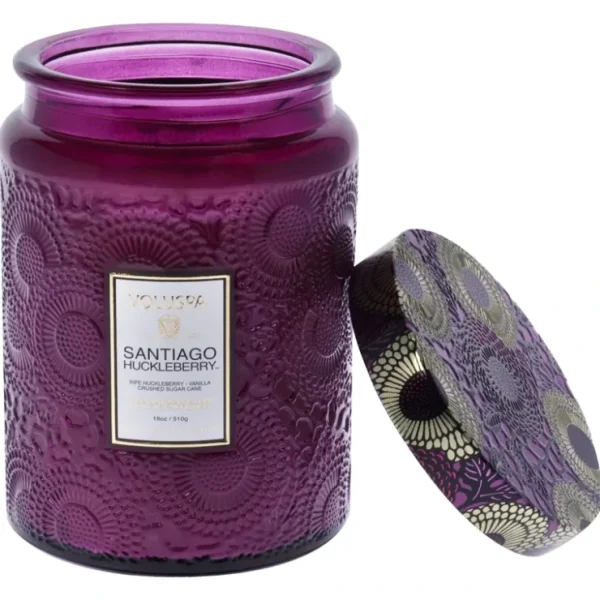 Santiago Huckleberry - Larger by Voluspa for Unisex - 18 oz Candle - Fresh Bloom Skin - Premium Skincare Solutions for Nourished, Hydrated, and Radiant Skin Every Day
