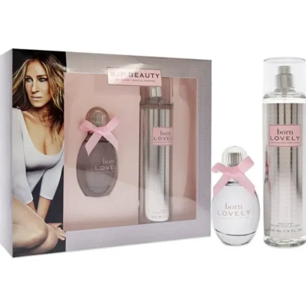 Sarah Jessica Parker Born Lovely 2pc Set - Eau De Parfum & Body Mist 240ml 50ml - Fresh Bloom Skin - Premium Skincare Solutions for Nourished, Hydrated, and Radiant Skin Every Day