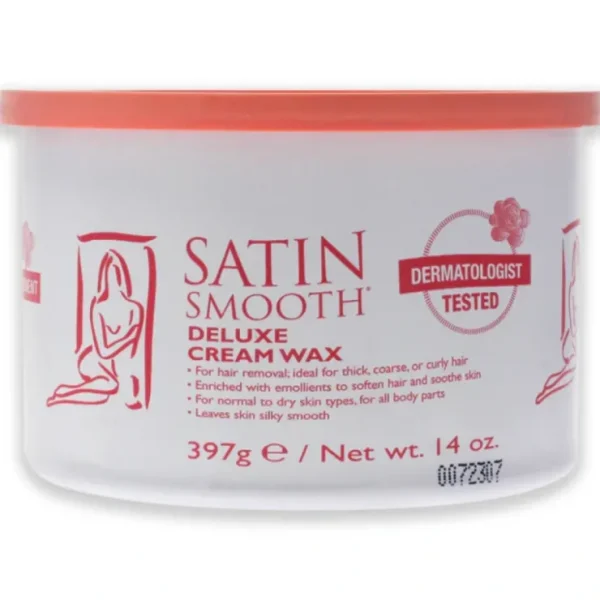 Satin Smooth Deluxe Cream Wax by Satin Smooth for Women - 14 oz Wax - Fresh Bloom Skin - Premium Skincare Solutions for Nourished, Hydrated, and Radiant Skin Every Day