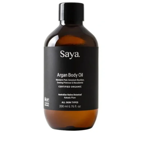 Saya Argan Body Oil 200ml - Fresh Bloom Skin - Premium Skincare Solutions for Nourished, Hydrated, and Radiant Skin Every Day