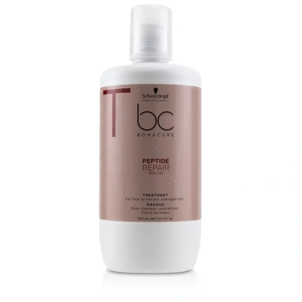 Schwarzkopf BC Bonacure Peptide Repair Rescue Treatment (For Fine to Normal Damaged Hair) 750ml/25.3oz - Fresh Bloom Skin - Premium Skincare Solutions for Nourished, Hydrated, and Radiant Skin Every Day