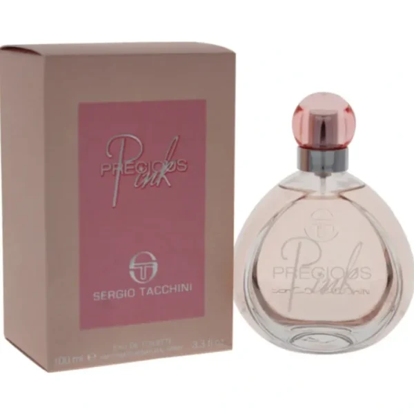 Sergio Tacchini Precious Pink by Sergio Tacchini for Women - 3.3 oz EDT Spray - Fresh Bloom Skin - Premium Skincare Solutions for Nourished, Hydrated, and Radiant Skin Every Day