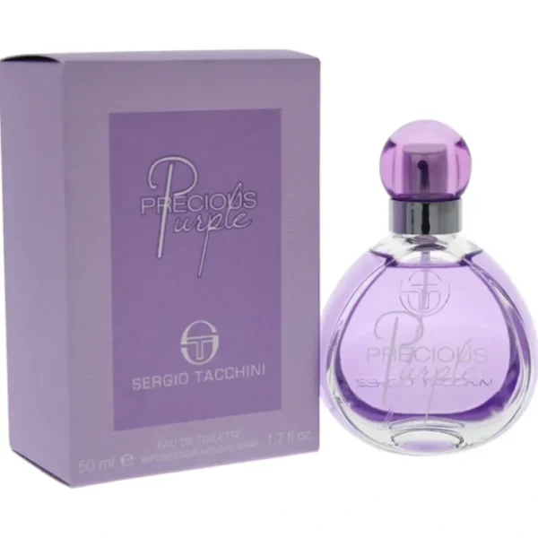 Sergio Tacchini Precious Purple by Sergio Tacchini for Women - 1.7 oz EDT Spray - Fresh Bloom Skin - Premium Skincare Solutions for Nourished, Hydrated, and Radiant Skin Every Day