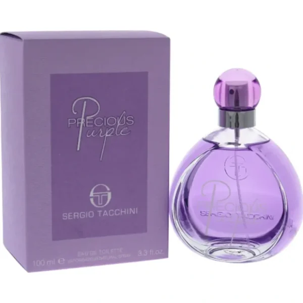 Sergio Tacchini Precious Purple by Sergio Tacchini for Women - 3.3 oz EDT Spray - Fresh Bloom Skin - Premium Skincare Solutions for Nourished, Hydrated, and Radiant Skin Every Day