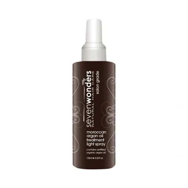 Seven Wonders Natural Hair Care Moroccan Argan Oil Treatment Light Spray 125ml - Fresh Bloom Skin - Premium Skincare Solutions for Nourished, Hydrated, and Radiant Skin Every Day