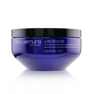 Shu Uemura Yubi Blonde Anti-Brass Purple Balm (Hair Mask) - Bleached, Highlighted Blondes 200ml/6oz - Fresh Bloom Skin - Premium Skincare Solutions for Nourished, Hydrated, and Radiant Skin Every Day