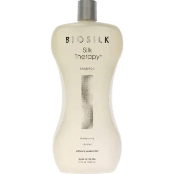 Silk Therapy Shampoo by Biosilk for Unisex - 34 oz Shampoo - Fresh Bloom Skin - Premium Skincare Solutions for Nourished, Hydrated, and Radiant Skin Every Day