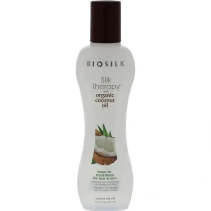 Silk Therapy with Organic Coconut Oil Leave-In Treatment by Biosilk for Unisex - 5.64 oz Treatment - Fresh Bloom Skin - Premium Skincare Solutions for Nourished, Hydrated, and Radiant Skin Every Day