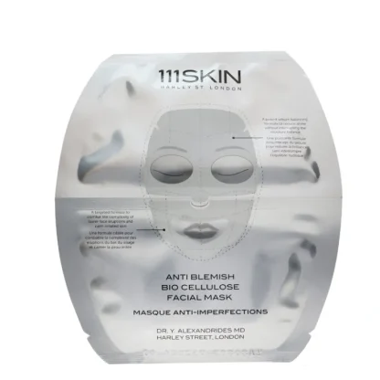 111Skin Anti Blemish Bio Cellulose Facial Mask (Upper Mask & Lower Mask for Face) 5x25ml/0.85oz - Fresh Bloom Skin - Premium Skincare Solutions for Nourished, Hydrated, and Radiant Skin Every Day