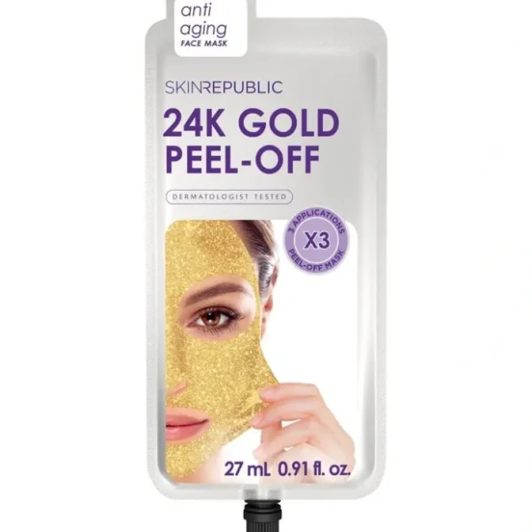 Skin Republic Gold Peel Off Face Mask 27ml - Fresh Bloom Skin - Premium Skincare Solutions for Nourished, Hydrated, and Radiant Skin Every Day