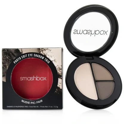 Smashbox Photo Edit Eye Shadow Trio - # Nudie Pic Fair (Grey Bae, Hang, Barre It All) 3.2g/0.11oz - Fresh Bloom Skin - Premium Skincare Solutions for Nourished, Hydrated, and Radiant Skin Every Day
