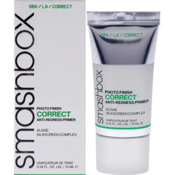 Smashbox Photo Finish Correct Anti-Redness Primer by SmashBox for Women - 0.34 oz Primer - Fresh Bloom Skin - Premium Skincare Solutions for Nourished, Hydrated, and Radiant Skin Every Day