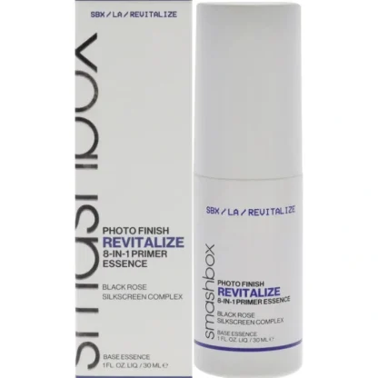 Smashbox Photo Finish Revitalize 8 in 1 Primer Essence by Smashbox for Women - 1 oz Primer - Fresh Bloom Skin - Premium Skincare Solutions for Nourished, Hydrated, and Radiant Skin Every Day