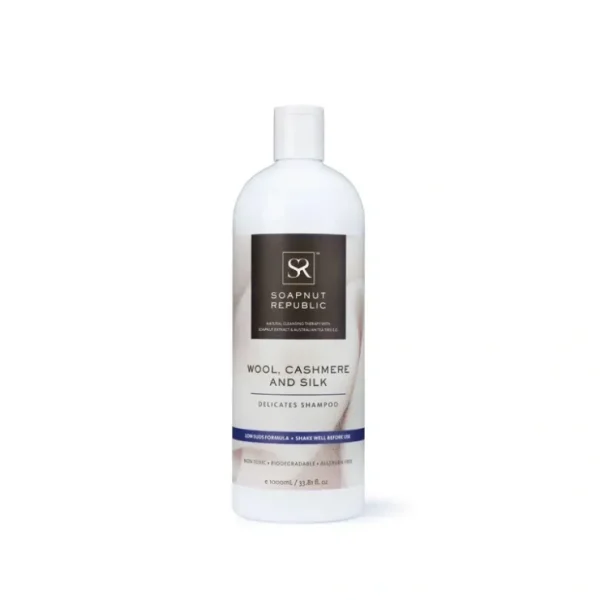 Soapnut Republic Wool, Cashmere & Silk Delicates Shampoo with Lemongrass E.O. (1L) size - Fresh Bloom Skin - Premium Skincare Solutions for Nourished, Hydrated, and Radiant Skin Every Day